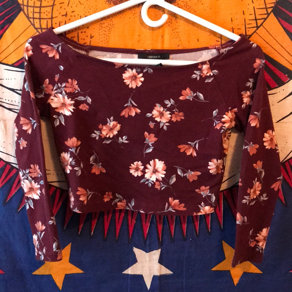 Floral crop top